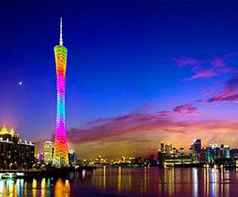 广州小蛮腰塔身LED广告-广州塔广告-广州地标广告
