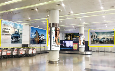 拉萨机场到达李提取区墙体灯箱广告