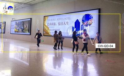 西安北高铁站组合媒体广告案例图