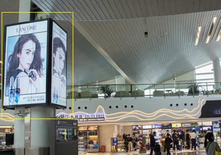 杭州萧山机场出发区电子屏广告投放价格   