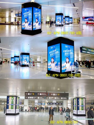 杭州机场包柱广告