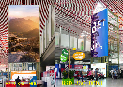 北京首都机场出发检票后东西两侧直梯电梯贴膜广告