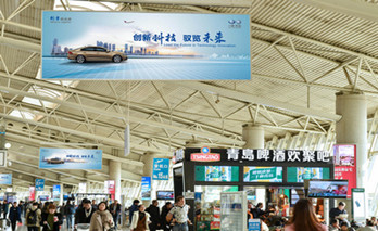 青岛流亭机场挂旗广告尺寸是多大?