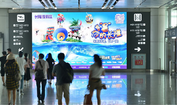 西安咸阳机场LED大屏广告多少钱一个月?
