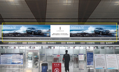 常州机场安检口正上方LED屏广告