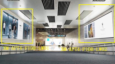 厦门机场F1一层行李厅入口墙面灯箱广告