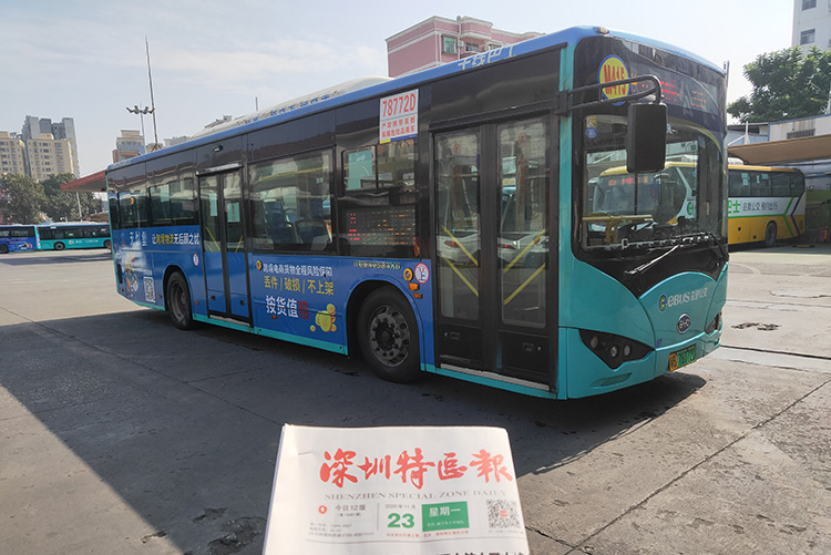无忧堡深圳公交车广告M415