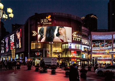 重庆观音桥北城添加led屏广告