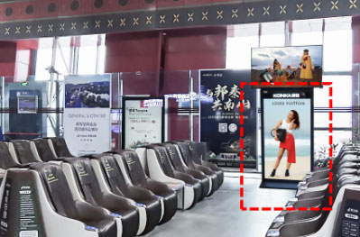 西昌机场出发、到达区电子刷屏广告