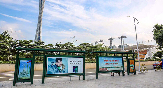 广州公交候车亭广告有哪些特点?