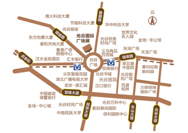 光谷国际广场区位图
