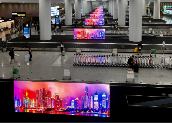 青岛胶东机场到达行李厅广告价格？青岛机场联排刷屏LED广告优势