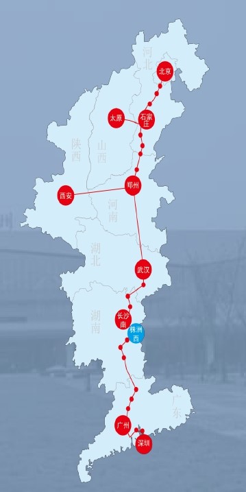 株洲西高铁线路图 株洲西高铁线路图