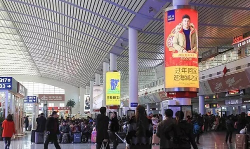 济南西站高铁广告