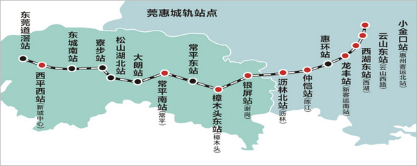 虎门到惠州城轨线路图图片
