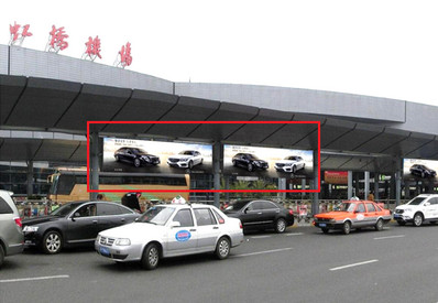 上海虹桥机场广告-出发LED联屏广告