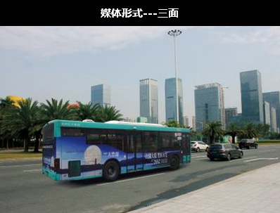 深圳中部公交三面广告图