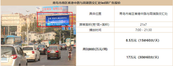 青岛LED屏广告报价