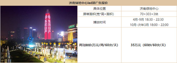 济南户外LED大屏广告