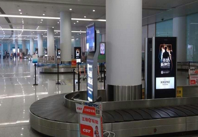 南昌机场T2国内到达行李转盘独立刷屏广告