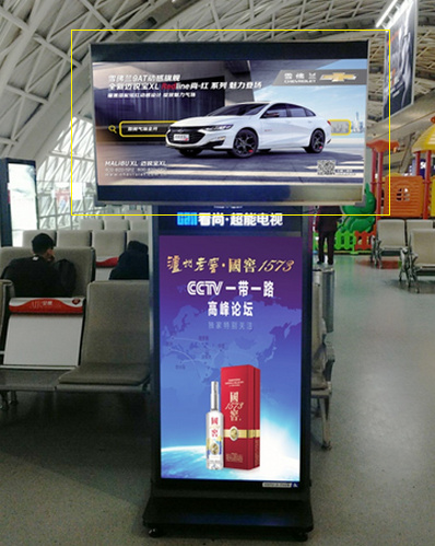 T2航站楼候机区电视广告