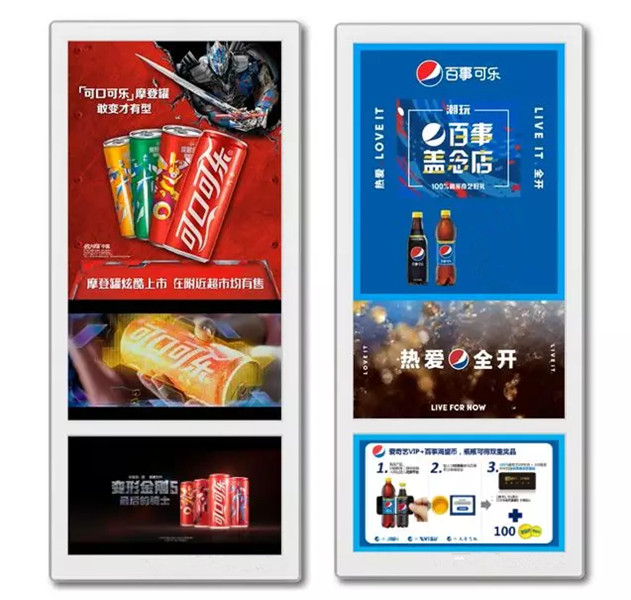 可乐电梯广告