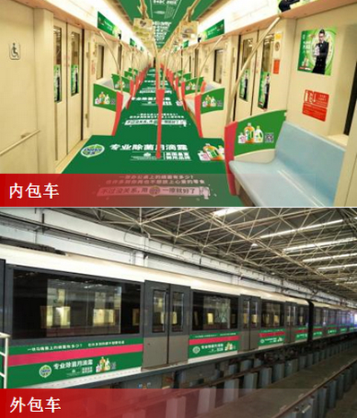 上海地铁6号线列车广告