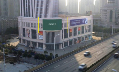 武汉汉阳钟家村商圈江腾广场LED屏广告
