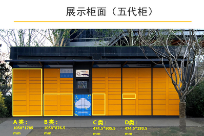快递柜柜面广告
