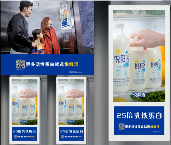 悦鲜活电梯广告
