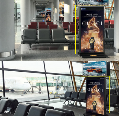 北京机场T1T2T3国内出发刷屏机广告