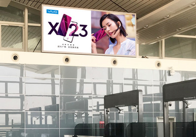 淮安机场国际二楼候机大厅灯箱广告