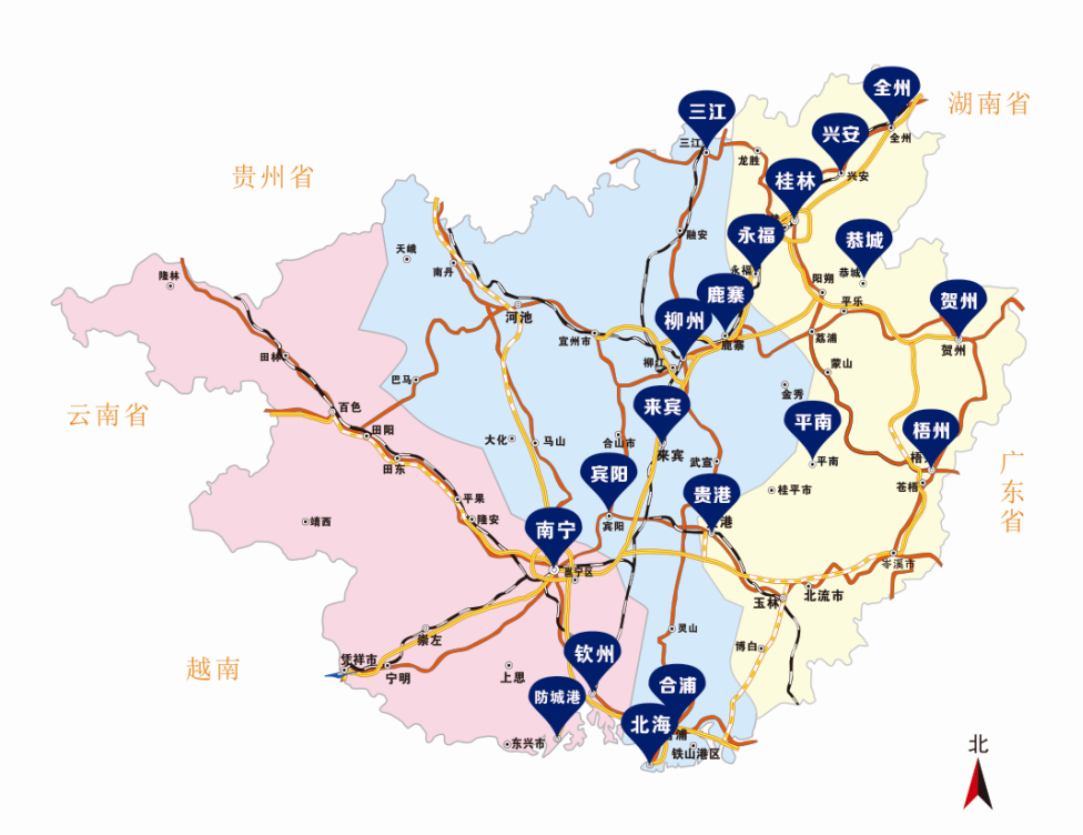广西高铁站点 广西高铁站点