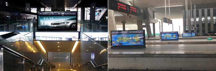 厦门北站站台落地灯箱 厦门北站站台落地灯箱