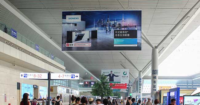 候车大厅双面吊旗广告 候车大厅双面吊旗广告