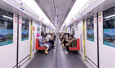 杭州地铁2/4/5号线品牌列车广告