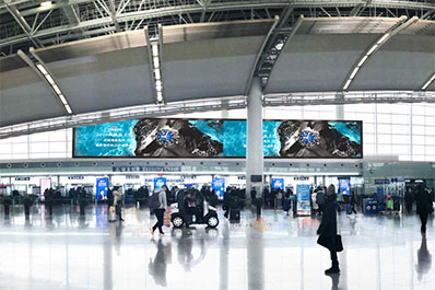 南昌机场T2国内出发厅LED大屏广告