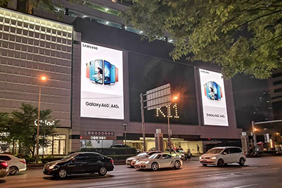 上海淮海中路K11购物艺术中心led屏广告