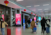 深圳北站出站通道LED广告案例分享——恒温门窗发明者福临门世家