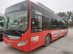 绿佳电动车-郑州公交车身广告