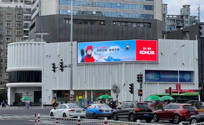 厦门湖滨南路福联商圈户外LED广告投放，厦门大屏广告价格