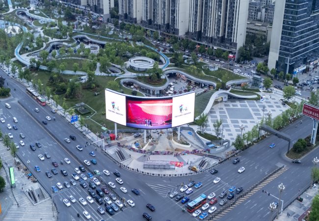 贵阳金融城悦然时光LED广告投放，贵阳户外大屏广告价格
