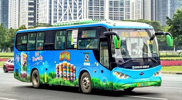 2023年泰奇八宝粥深圳公交车广告-案例分享