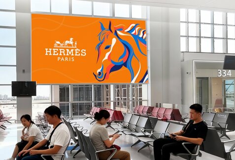 第一户外传媒-三亚凤凰机场T3航站楼三层国内出发候机大厅电梯正迎面灯箱