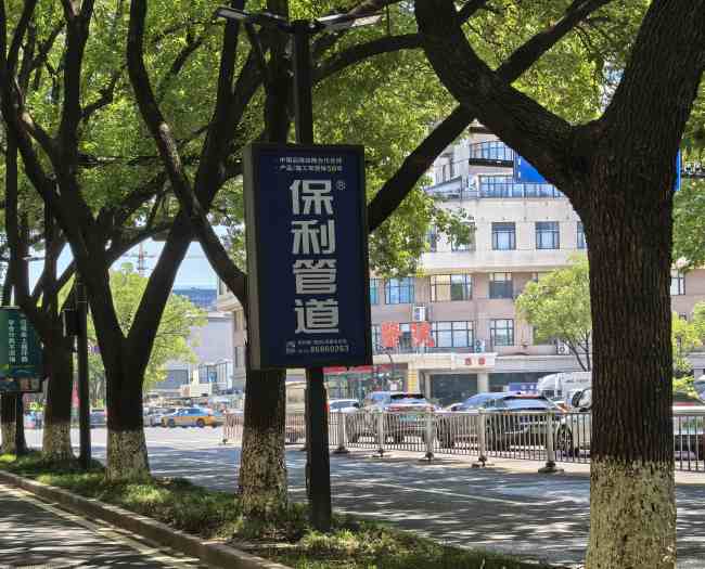 第一户外传媒-义乌路路灯杆广告