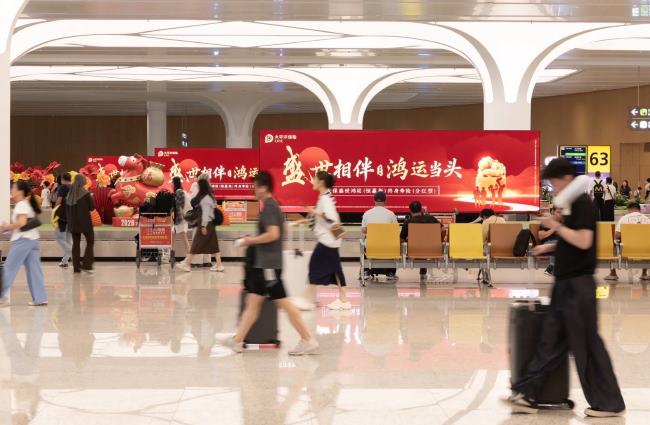 广州机场T3国内到达取行李场景实拍图