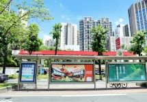 成都公交候车亭广告:覆盖主城区及温江金堂双流